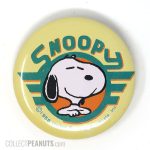 Snoopy portrait in winged circle Pin