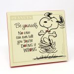 Snoopy 'Be Yourself' Plaque