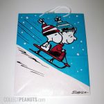 Snoopy and Linus on sled Christmas Gift Bag