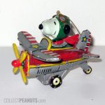 Snoopy Flying Ace in Plane Christmas Ornament