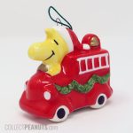 Woodstock in Fire Truck Christmas Ornament