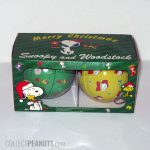 Snoopy and Woodstock metal ball Christmas Ornaments