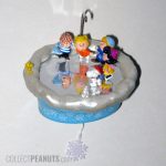 Peanuts gang on Skating pond Christmas Ornament