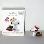 Snoopy on Ice Christmas Miniature Ornament