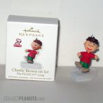 Charlie Brown on Ice Christmas Miniature Ornament