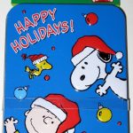 Snoopy, Woodstock & Charlie Brown 'Happy Holidays' Gift Card Tin