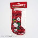 Snoopy and Woodstock caroling Christmas Ornament Stocking