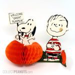 Snoopy and Linus honeycomb pumpkin Decoration