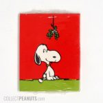 Snoopy under Mistletoe Gift Tags