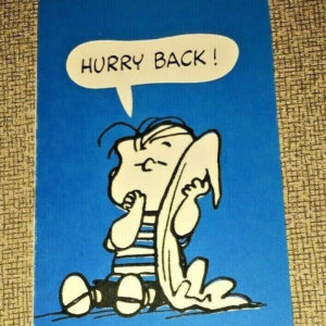Vintage Peanuts Hallmark Greeting Card