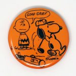 Golfing Snoopy Button