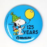 Snoopy Metlife 125 Years Anniversary Button