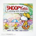 Snoopy Etc Catalog - Snoopy and Woodstocks walking in rain