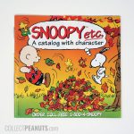 Snoopy Etc Catalog - Snoopy, Charlie Brown and Woodstock jumping into pile of leaves