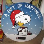Snoopy hugging Woodstock 'A gift of happiness' Kohl's Christmas Display