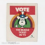 Snoopy 'Vote the Beagle Ticket' Patch