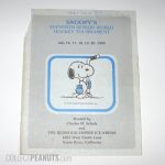 Snoopy's 11th Senior World Hockey Tournament Program