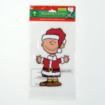 Santa Charlie Brown Christmas Gel Cling