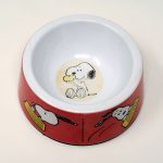 Snoopy Melamine Dog Dish