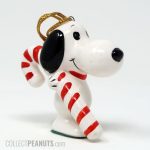 Snoopy with Candy Cane Ornament