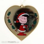 Santa Lucy Heart-shaped Painted Ornament