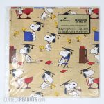 Snoopy and Woodstock Graduation Gift Wrap