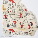 Peanuts Christmas Scenes Red, White and Black Gift Wrap