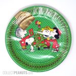Peanuts Gang around Christmas Tree Plates