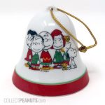 Peanuts Gang standing around Bell Christmas Ornament