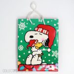 Snoopy hugging Woodstock Christmas Gift Bag