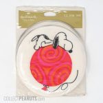 Snoopy on psychedelic balloon coasters