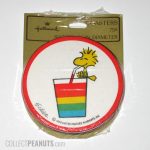 Woodstock drinking from glass Coasters