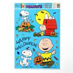 Snoopy & Charlie Brown Happy Halloween Window Cling Sheet