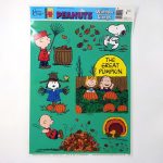 Peanuts Gang Autumn Window Cling Sheet