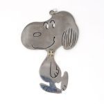 Snoopy Silver Hinged Ornament