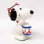 Snoopy Playing Drum Ornament