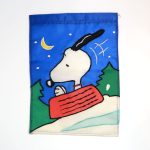 Snoopy Sledding Mini Flag