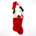 Santa Snoopy Plush Christmas Stocking