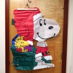 Santa Snoopy & Woodstock Sculpted Vintage Flag
