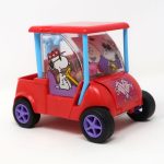 Red Valentine Snoopy Golf Cart Candy Container
