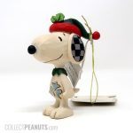 Snoopy in stocking hat Christmas Mini Figurine