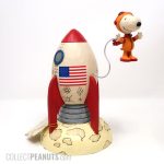 Snoopy Astronaut with Rocket Figurine