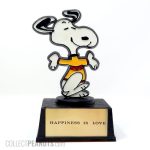 Snoopy dancing 'Happiness is Love' Trophy