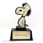 Snoopy with tear 'I'm Sorry' Trophy