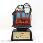 Snoopy on Cable Car 'Love from San Francisco' Trophy