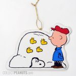 Snoopy & Woodstock in Snow Drift with Charlie Brown Christmas Ornament