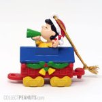Lucy on Train Car Ornament
