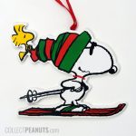 Snoopy Skiing with Woodstock Ornament