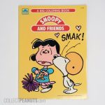 Snoopy and Friends Football Snoopy kissing Cheerleader Lucy Coloring Book