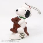 Snoopy on Reindeer 1982 Christmas Ornament